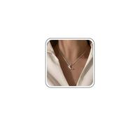 TseenYi Collana con ciondolo a mezzaluna luna, collana con ciondolo a forma di luna, collana a mezza luna, collana punk a serpente piccola collana a catena a mezzaluna