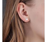 TseenYi Mini Orecchini A Perno In Pietra Di Luna Opale Orecchini In Argento Opale Piccolo Cerchio Orecchini In Pietra Di Luna Piccolo Punto Orecchini Retro Minimalista Per Donne E Ragazze Regali