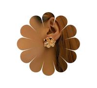 TseenYi Orecchini A Fiore D'oro Orecchini In Metallo A Fiore Grande Orecchini A Petali Floreali Esagerati Orecchini A Perno Floreali Scultorei Orecchini A Fiore A Strati Orecchini Statement