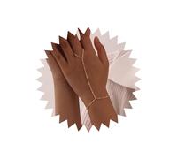 TseenYi Perline Mano Catena Bracciale Oro Dito Anello Bracciale Piccola Catena Di Perline Schiavo Catena Anello Bracciale Schiavo Anello Fringer Bracciale Minimalista Catena Mano Imbracatura Bracciale