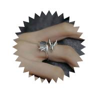 TseenYi Punk Drago Volante Anello Da Dito Drago D'argento Avvolgere Anello Aperto Vintage Carino Pterosauro Aperto Nocche Anelli Protettore Volanti Animali Anelli Gioielli Per Le Donne