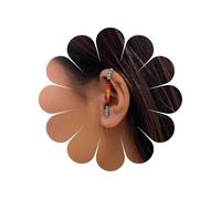 TseenYi Seed Bead Ear Wrap Crawler Hook Orecchini ad ago Orecchini con gancio per polsino con perline colorate Orecchini con perline in turchese con piercing all'ago Orecchini scalatore