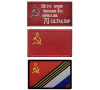 Tsffae 3 Pezzi Toppe Russia Toppa Ricamata Bandiera 'Unione Sovietica Russo Drone Pilota Aereo Combattimento Emblema, Toppa in Tessuto Distintivo per Bracciale Russia