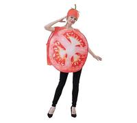 Tsffae Costume di Pomodoro Halloween Funny Cosplay Fruit Vegetable Costume per Carnivale per Adulti Vestito in Abbigliamento per Feste per Show in Costume Palco