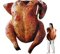 Tsffae Costume Pollo Arrosto per Halloween, Divertente Costume Tacchino, Vestito per Il Ringraziamento, Festa di Carnevale, Vestito Tacchino per Adulti