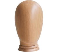 Tsffae Manichino in Legno Modello Testa Parrucca Display Supporto per Parrucchino Manichino con Base Manichino Testa Espositore per Cappello per Salone di Barbiere