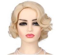 Tsffae Parrucca Anni '20, Parrucche a Corte, Parrucche Sintetiche Corti E Parrucche per Feste in Costume Cosplay di Halloween per Donne