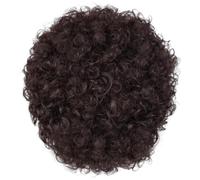 Tsffae Parrucche Afro 1pc Parrucche per Umani con Frangia per Le Donne Parrucca per Corti Pixie Parrucche Crespi Naturali