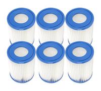 Tsffsy Set di 6 filtri per piscina compatibili per Bestway II Cartridge Replacement Filter Compatibile con Lay Z Spa Filter Pump