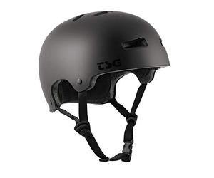 TSG Evolution Solid Color, Casco Skate/Trott/Bicicletta Unisex-Adulto, Satinato Nero Scuro, XXL