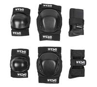 TSG Set di protezioni Basic - Gomiti/ Ginocchia/ Polsi, Unisex, Nero (Black), M