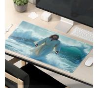 TSGB Tappetino per mouse divertente Gesù che cammina sull'acqua: un'immagine simbolica tappetino per mouse divertente accessori da scrivania per lavoro tappetino per mouse da gioco