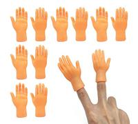 TSHAOUN 10 Pezzi Tiny Hands, Mini Mano Sinistra Mano Destra Piccola Mano Burattini da Dito Mini Dita per Giochi, Trucchi Magici, Interazione con Animali Domestici, Giocattoli Scherzosi