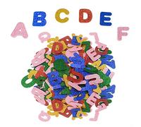 TSHAOUN 130 Pezzi Lettere Autoadesive Glitterate in Gommapiuma,Lettera Sticker Auto Adesivo Lettere,Lettere adesive, Lettere Feltro,Lettere da A a Z, 5 Set, Colori Assortiti (130 Pezzi)