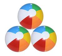 TSHAOUN 3 Pezzi Beach Balls,Palloni da Spiaggia Gonfiabili,Pallone da Spiaggia per Feste in Piscina,Giocattoli da Bagno Palloni, Palloni da Spiaggia per Feste Estive All'Aperto (3 Pcs)