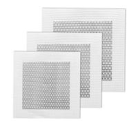 TSHAOUN 6 Pezzi Alluminio Autoadesiva,Toppa di Riparazione Parete di Alluminio Schermo Autoadesivo Patch,4/6/ 8 Pollici Rete in Fibra su Piastra Zincata,Riparazione per Cartongesso (4,6,8 Inch)