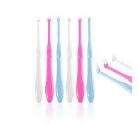 TSHAOUN 6 Pezzi Spazzolino Tuft da Denti Spazzolino da denti speciale angolato, Spazzolino Tuft Spazzolino Conico Spazzolino di Saggezza, setole morbide, ciuffo appuntito,Spazzolino (6 Pieces)