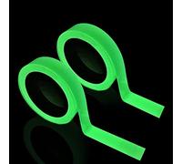 TSHAOUN Nastro Luminoso, 2 x 10m Glow in the Dark Tape, Nastro Fluorescente Adesivo, Nastro Autoadesivo Bagliore, Impermeabile Nastri Fluorescenti, Per il palco, la decorazione delle scale