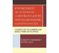 Tshepo Herbert Enforcement of Actions in Corporate Law by No (Copertina rigida)