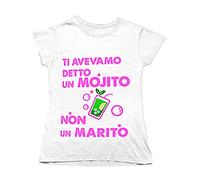 Tshirt Addio al Nubilato Avevamo Detto Un Mojito Non Un Marito Amiche della Sposa Maglietta Divertente Tshirt Sposa Simpatica Maglietta Matrimonio Festa Ragazza Donna Idea Regalo