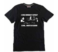 Tshirt Addio Celibato sposo Domani ti sposi? si ma niente di serio Scena Film