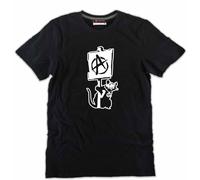 Tshirt Anarchia Pace topo peace murales graffiti street art cotone nera o bianca