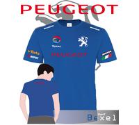 TSHIRT B&C NEUTRA PRINTED PEUGEOT AUTO MOTO SPORT ITALIA 100% COTONE COLORE R