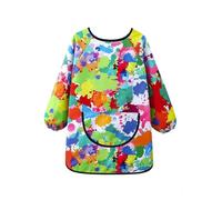 Tshirt Bambino - Grembiule da Pittura per Bambini a Maniche Lunghe con Spalline Regolabili per attività in età prescolare e Asilo (Multicolour XL/140)