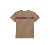tshirt bambino maniche corte GUESS kids tshirt manica corta 4G AOP BEIGE 387802