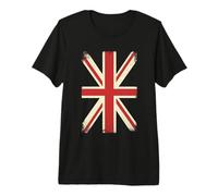 Tshirt Bandiera Inglese Vintage Union Jack Maglietta Premium