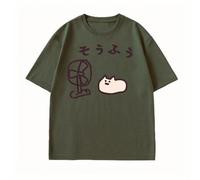 Tshirt Carina Stile Giapponese Ventilatore Piccolo E Piccoli Animali Tshirt