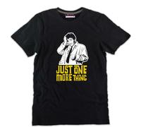 Tshirt Columbo tenente Colombo telefilm nera cotone uomo e donna Just one more