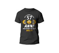 Tshirt Compleanno Mi Ci Sono Voluti 57 Anni per Diventare così Bello Maglietta Divertente Feste Compleanni