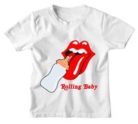 Tshirt da Bimbo Bimbo Rockettaro Rock Chitarra My First Metal Tshirt - Idea Regalo da Bambino Bambina Divertente