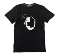 Tshirt DAFT PUNK nera cotone Random Access Memories riproduzione lp dj music
