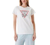 tshirt donna maniche corte GUESS flower bling tshirt manica corta PurWhit 400509