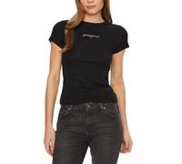 tshirt donna maniche corte GUESS JEANS embro slim tshirt manica corta JetBla S J