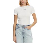 tshirt donna maniche corte GUESS JEANS embro slim tshirt manica corta PurWhite M