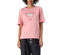 tshirt donna maniche corte GUESS JEANS iconic tshirt manica corta SLIGHT PINK M