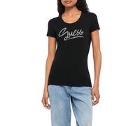 tshirt donna maniche corte GUESS script tshirt JetBla NERO 422395