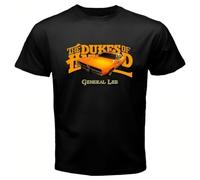 Tshirt Dukes of Hazzard General Lee Car Cotton Tee Black Mens T-Shirt
