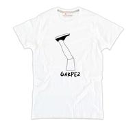 Tshirt GARPEZ 3 uomini e una gamba film bianca cotone Aldo Giovanni e Giacomo