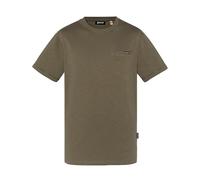 Tshirt Girocollo con Tasca Schott,TSKEA1, Verde, M