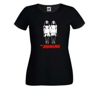 Tshirt Horror film Shining le Gemelle nera cotone femminile cinema anni 80 paura