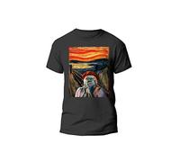 Tshirt L'urlo di Ugo - Tshirt ragionier Ugo Fantozzi - Tshirt Idea Regalo - Tshirt Arte Stile Munch