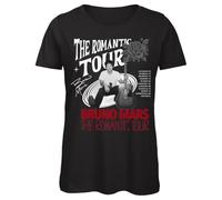 Tshirt Maglia Maglietta Cotone Donna Casual Girocollo Bruno Mars The Romantic Tour Merch 2026, L
