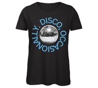 Tshirt Maglia Maglietta Cotone Donna Casual Girocollo H A R R Y S T Y L E S Kiss all The Time. Disco Occasionally, L