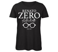 Tshirt Maglia Maglietta Cotone Donna Casual Girocollo Renato Zero AUTORITRATTO Tour 2024, L