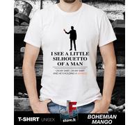 TSHIRT MAGLIETTA BOHEMIAN MANGO RHAPSODY QUEEN FUNNY SILHOUETTO FRUIT PHRASE