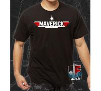 TSHIRT MAGLIETTA MAVERICK FILM TOP GUN TOM CRUISE GUN ANCHE BAMBINO MILITARE UFO